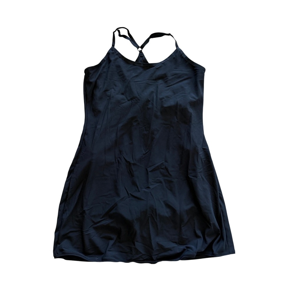 Outdoor Voices Black Exercise Dress XL Racerback Bodysuit Liner Pockets Sporty